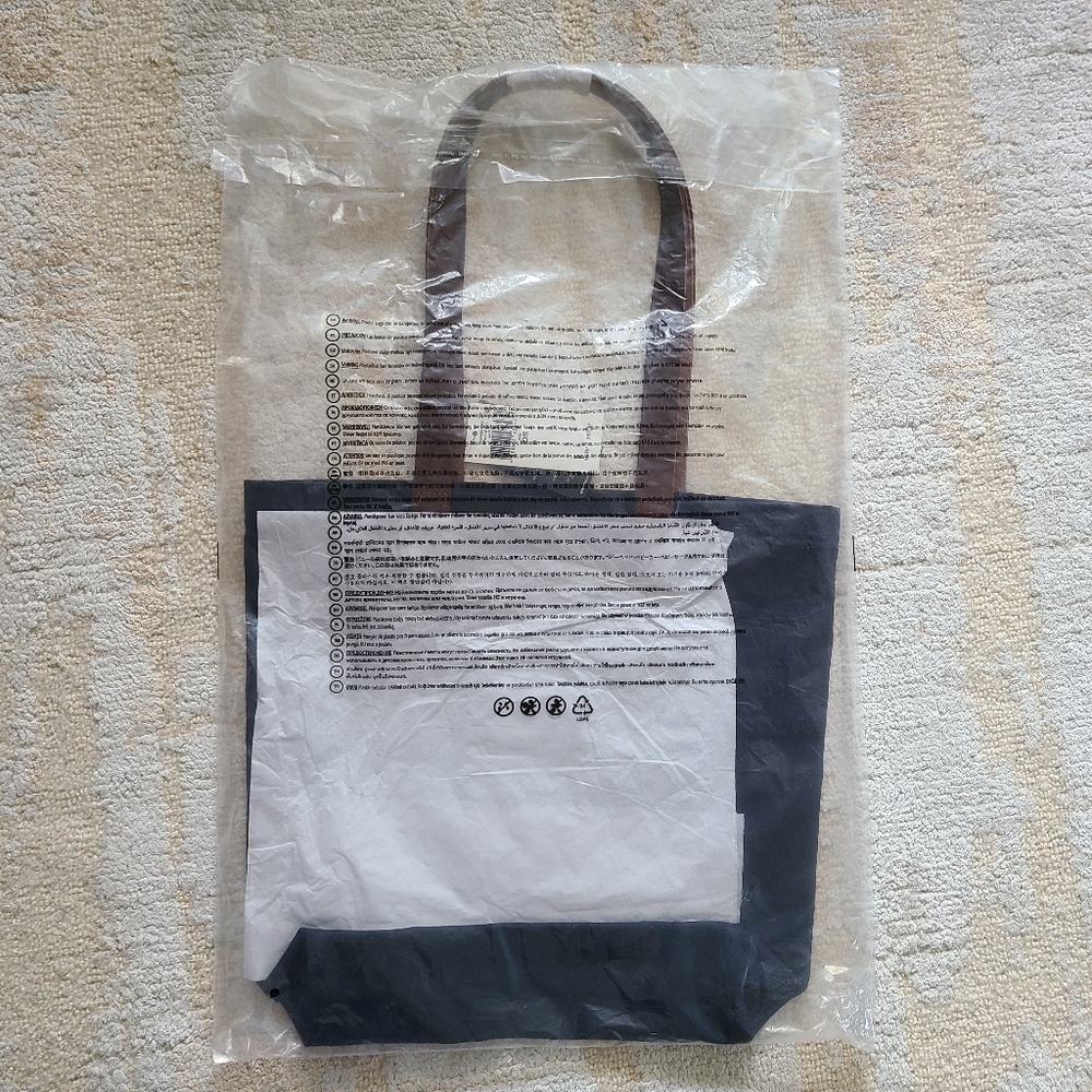NWT Polo Ralph Lauren - Polo Bear Twill Shopper Tote - Navy - Picture 4 of 6